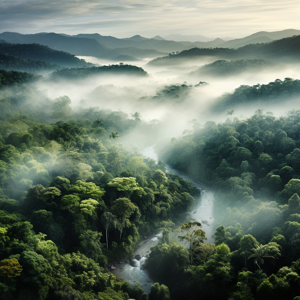 Regenwald, Nebel, Natur, grün