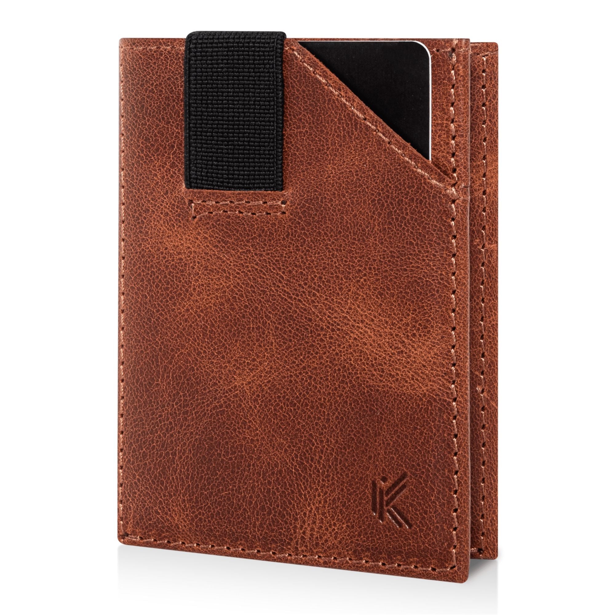 KIDMAN Achilles, Slim Wallet, braun, echtes Leder